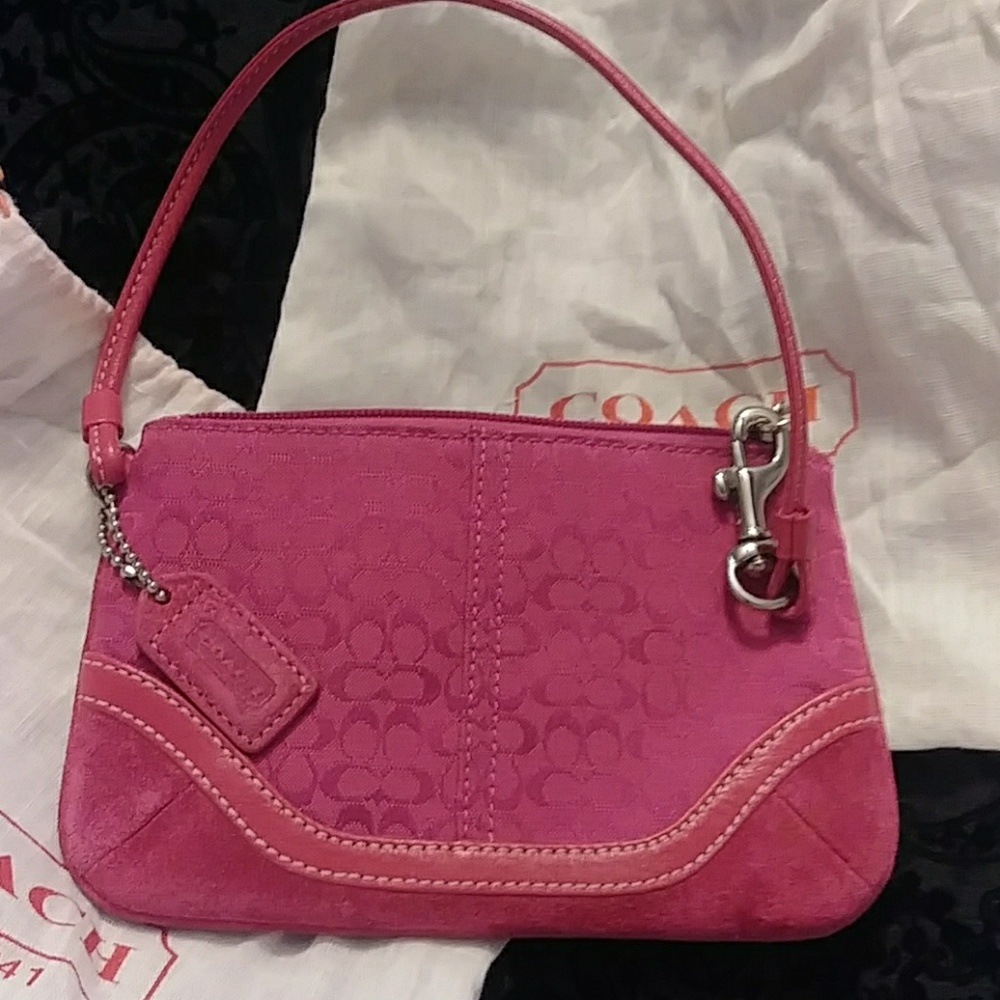 Coach Pink Wristlet